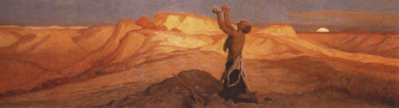 Elihu Vedder Prayer for Death in the Desert. china oil painting image
